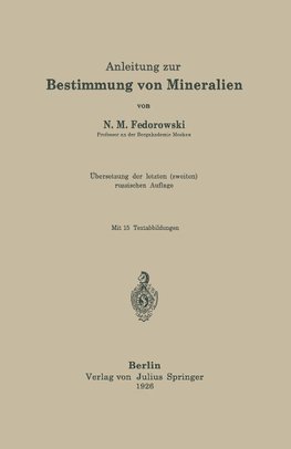 Anleitung zur Bestimmung von Mineralien