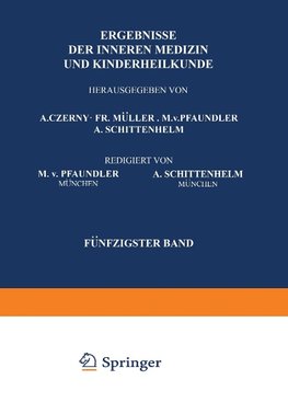 Ergebnisse der Inneren Medizin und Kinderheilkunde