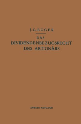 Das Dividendenbezugsrecht des Aktionärs