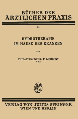 Hydrotherapie im Hause des Kranken