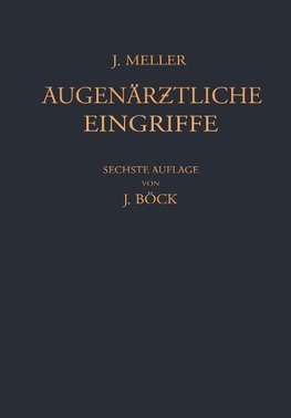 Augenärztliche Eingriffe