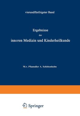 Ergebnisse der Inneren Medizin und Kinderheilkunde