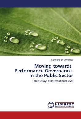 Moving towards   Performance Governance   in the Public Sector