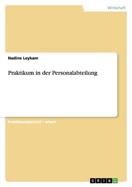 Praktikum in der Personalabteilung