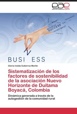 Sistematización de los factores de sostenibilidad de la  asociación  Nuevo Horizonte de Duitama Boyacá, Colombia