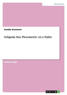 Subgrain Size Piezometric on a Halite