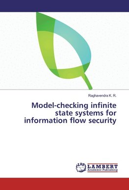 Model-checking infinite state systems for information flow security