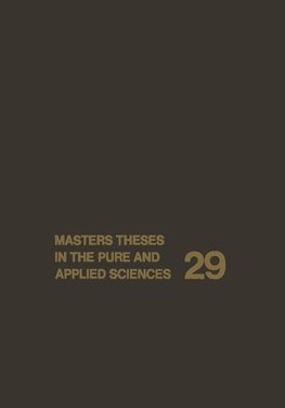 Masters Theses in the Pure and Applied Sciences