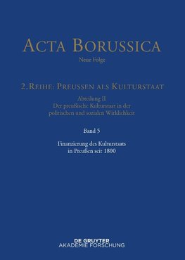 Finanzierung des Kulturstaats in Preußen seit 1800