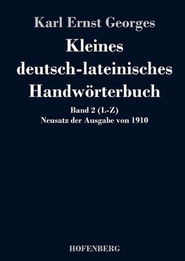 Kleines deutsch-lateinisches Handwörterbuch