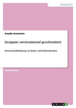 Inorganic environmental geochemistry