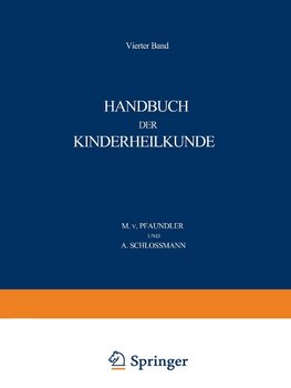 Handbuch der Kinderheilkunde