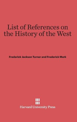 List of References on the History of the West