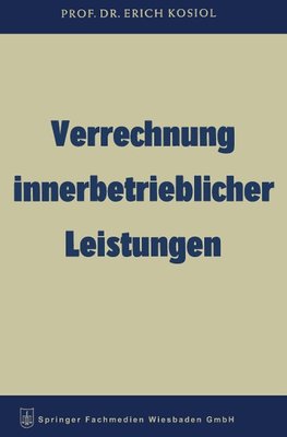 Verrechnung innerbetrieblicher Leistungen