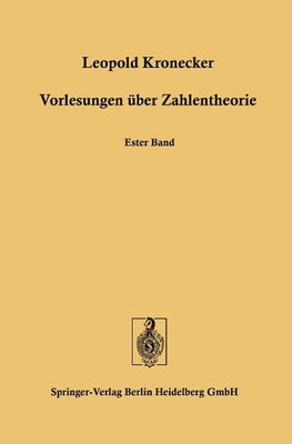 Vorlesungen über Zahlentheorie