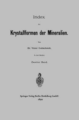 Index der Krystallformen der Mineralien