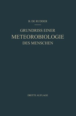 Grundriss Einer Meteorobiologie des Menschen