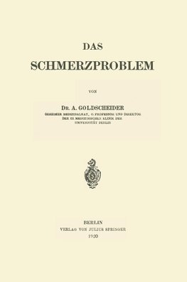 Das Schmerzproblem