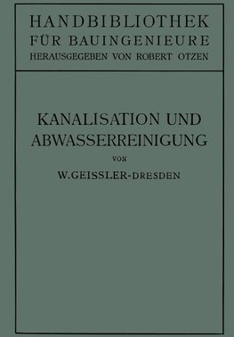 Kanalisation und Abwasserreinigung