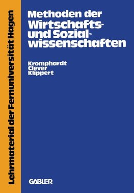 Methoden der Wirtschafts- und Sozialwissenschaften