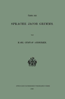 Über die Sprache Jacob Grimms