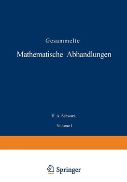 Gesammelte Mathematische Abhandlungen