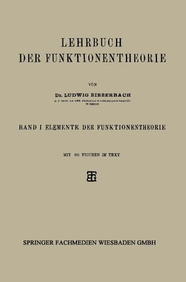 Lehrbuch der Funktionentheorie