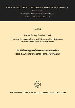 Ein Näherungsverfahren zur numerischen Berechnung instationärer Temperaturfelder