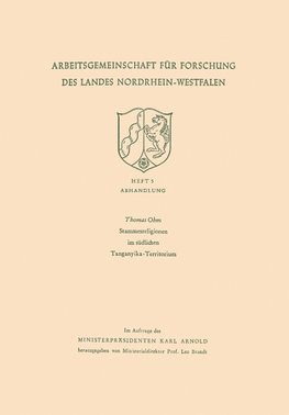 Stammesreligionen im südlichen Tanganyika-Territorium