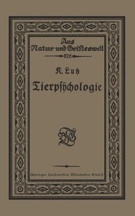 Tierpsÿchologie Eine Einführung in die vergleichende Psÿchologie