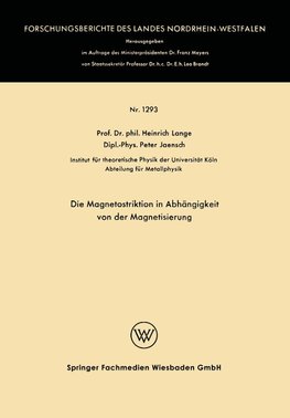 Die Magnetostriktion in Abhängigkeit von der Magnetisierung