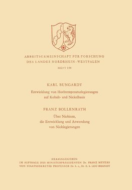 Entwicklung von Hochtemperaturlegierungen auf Kobalt- und Nickelbasis. Über Niobium, die Entwicklung und Anwendung von Nioblegierungen