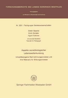 Aspekte sozialökologischer Lebenswelterkundung