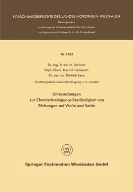 Untersuchungen zur Chemischreinigungs-Beständigkeit von Färbungen auf Wolle und Seide