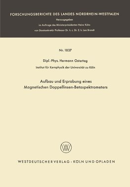 Aufbau und Erprobung eines Magnetischen Doppellinsen-Betaspektrometers