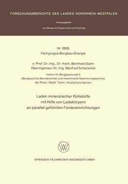 Laden mineralischer Rohstoffe mit Hilfe von Ladekörpern an parallel geführten Förderereinrichtungen