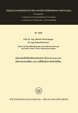 Schmelzflußelektrolytische Gewinnung von Schwermetallen aus sulfidischen Rohstoffen