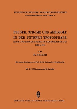 Felder, Ströme und Aerosole in der Unteren Troposphäre