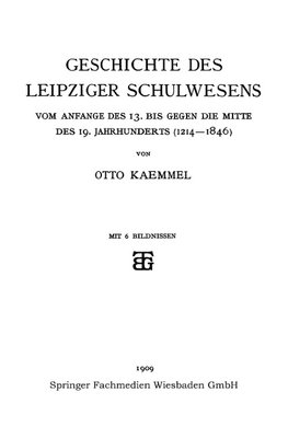 Geschichte des Leipziger Schulwesens