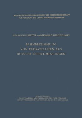 Bahnbestimmung von Erdsatelliten aus Doppler-Effekt-Messungen