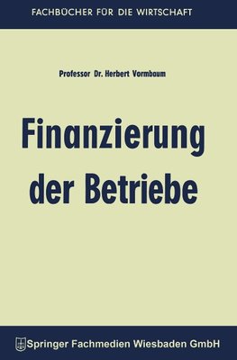 Finanzierung der Betriebe