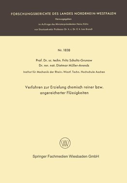 Verfahren zur Erzielung chemisch reiner bzw. angereicherter Flüssigkeiten