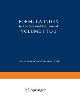 Formula Index to the Second Edition of Volume I to III