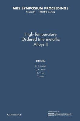 High-Temperature Ordered Intermetallic Alloys II