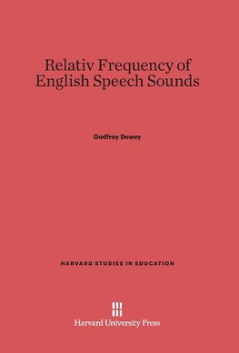 Relativ Frequency of English Speech Sounds