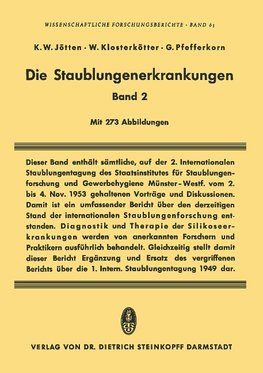 Die Staublungenerkrankungen Band II