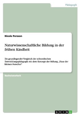 Naturwissenschaftliche Bildung in der frühen Kindheit