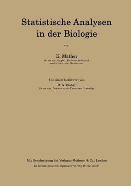 Statistische Analysen in der Biologie