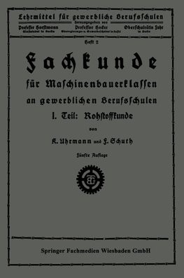 Fachkunde für Maschinenbauerklassen an gewerblichen Berufsschulen