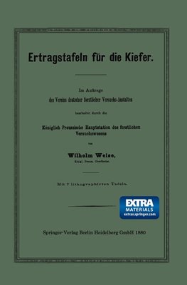 Ertragstafeln für die Kiefer